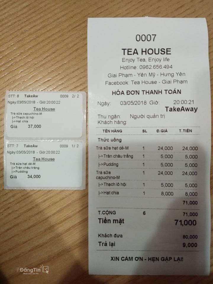 Lắp đặt máy tính tiền cho quán trà sữa tại Yên Bái