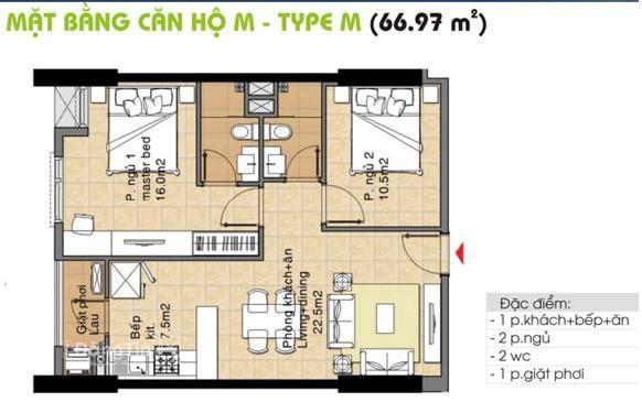 Cần bán gấp căn hộ ở liền mặt tiền nguyên lương bằng q7 67m2 2pn/2wc/1ty450