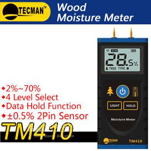 Máy đo độ ẩm TM410 Tecman, đo độ ẩm cho gỗ