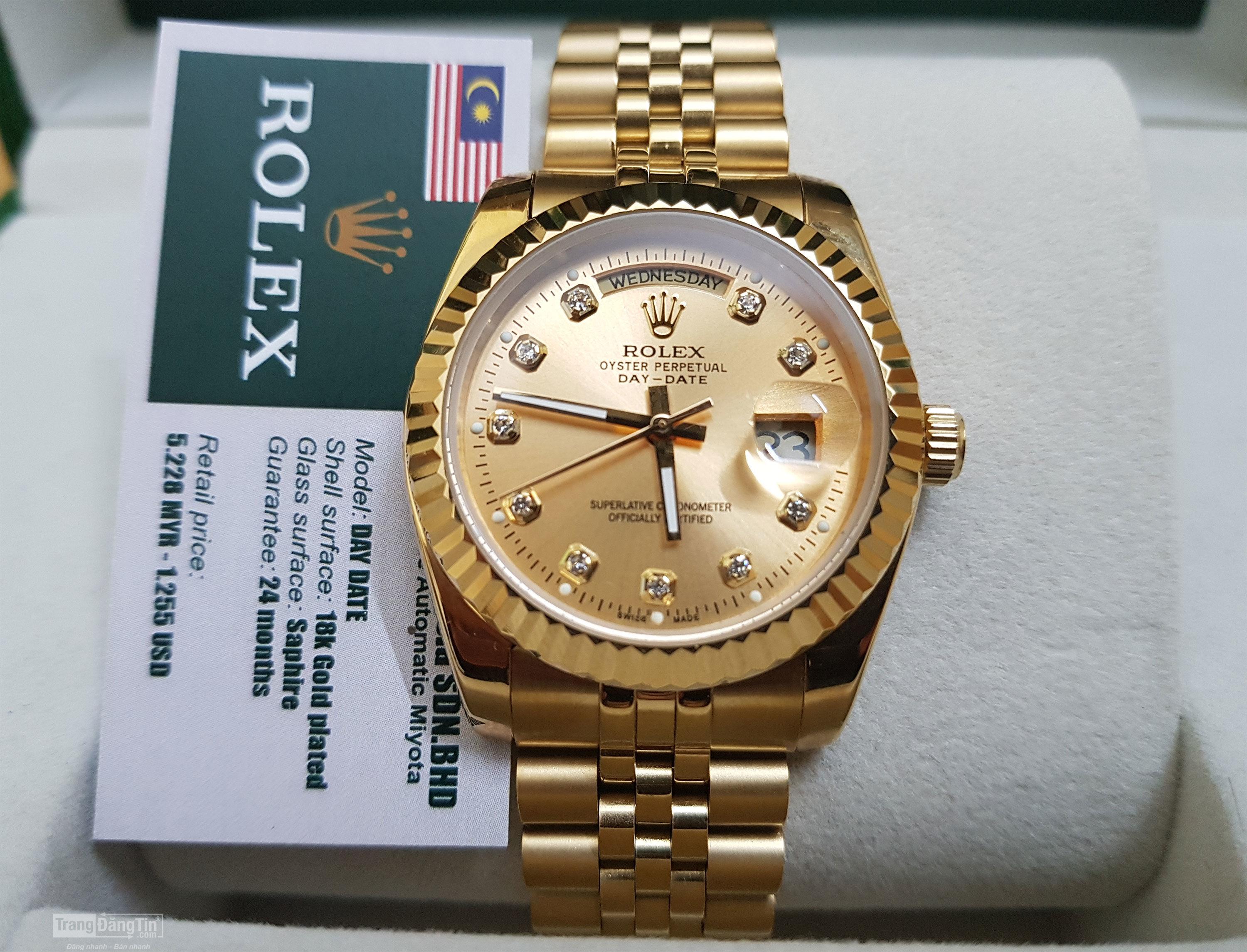 Shop Omega, Longines, Rolex Malaysia new fullbox 1.255USD giảm giá còn 215USD