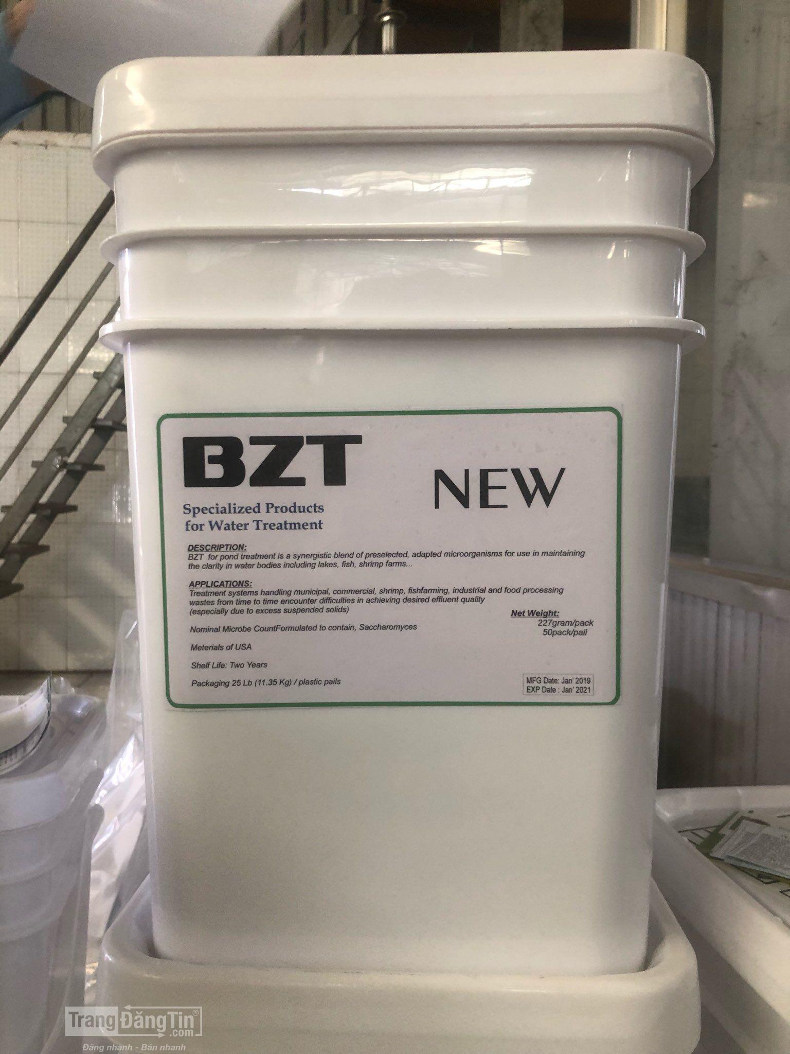 BZT NEW: Vi sinh dạng bột giúp xử lý đáy và nước ao nuôi tôm
