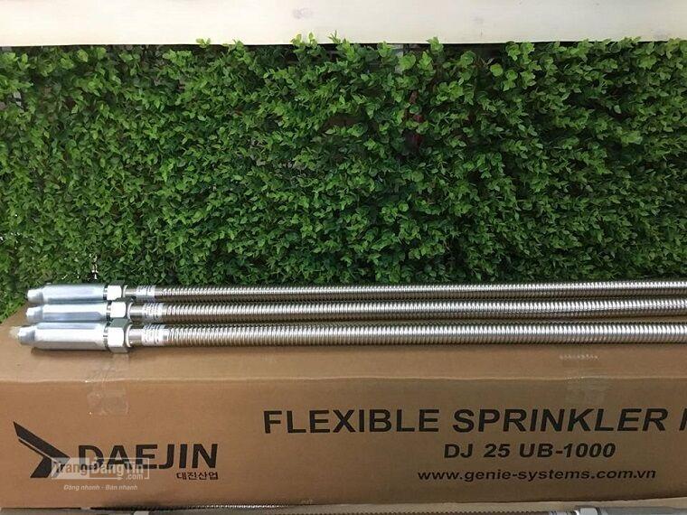 Ống mềm nối sprinkler hãng Daejin loại dài 700mm áp lực 12bar chứng nhận UL