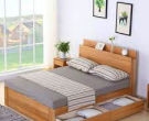 Giường ngủ hiện đại gỗ sồi nga chất lượng
